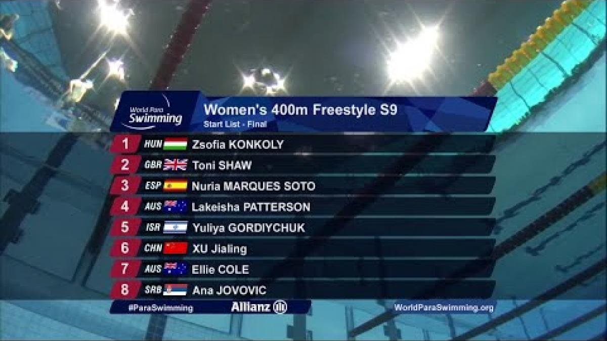 Women's 400m Freestyle S9 Final | London 2019
