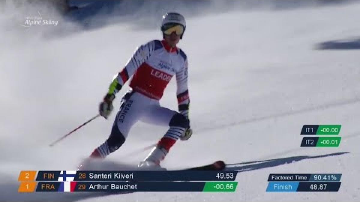 Arthur Bauchet | Giant Slalom Day Two | World Para Alpine World Cup | La Molina 2019