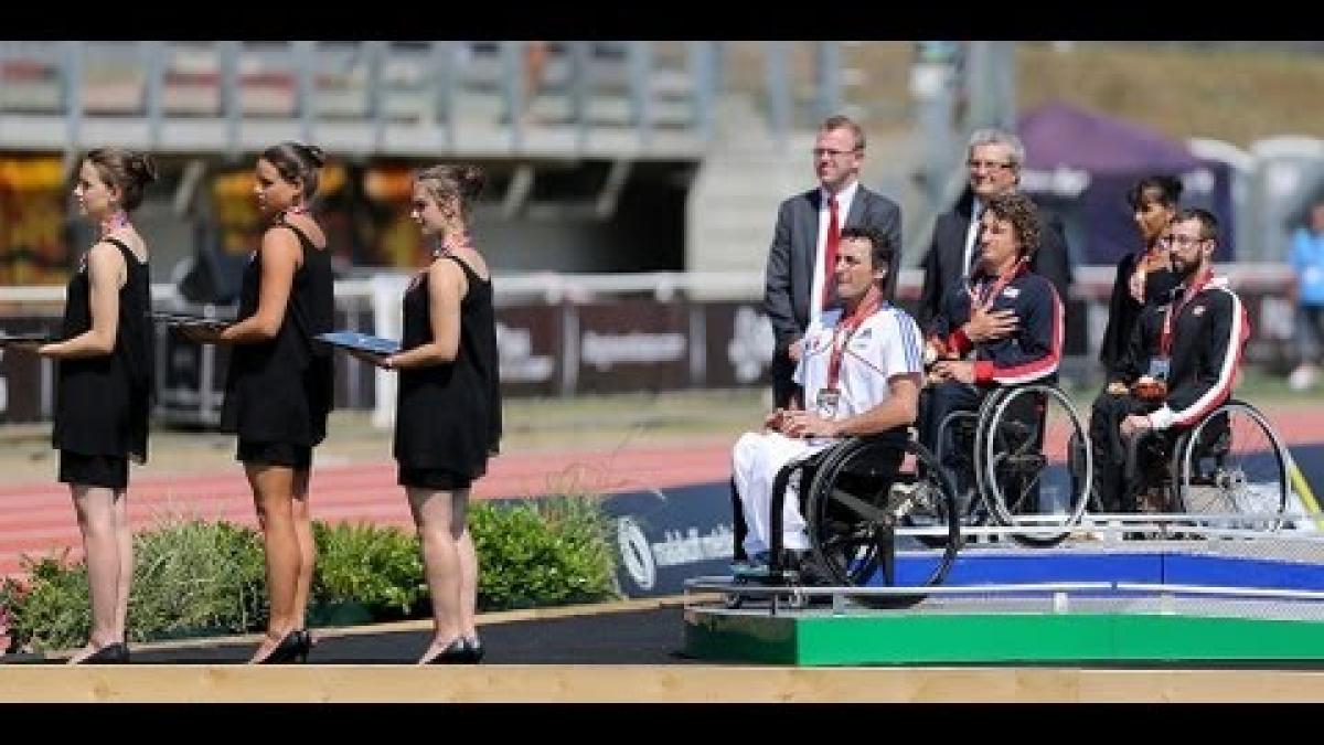 Athletics - men's 800m T53 Medal Ceremony - 2013 IPC Athletics World Championships, Lyon