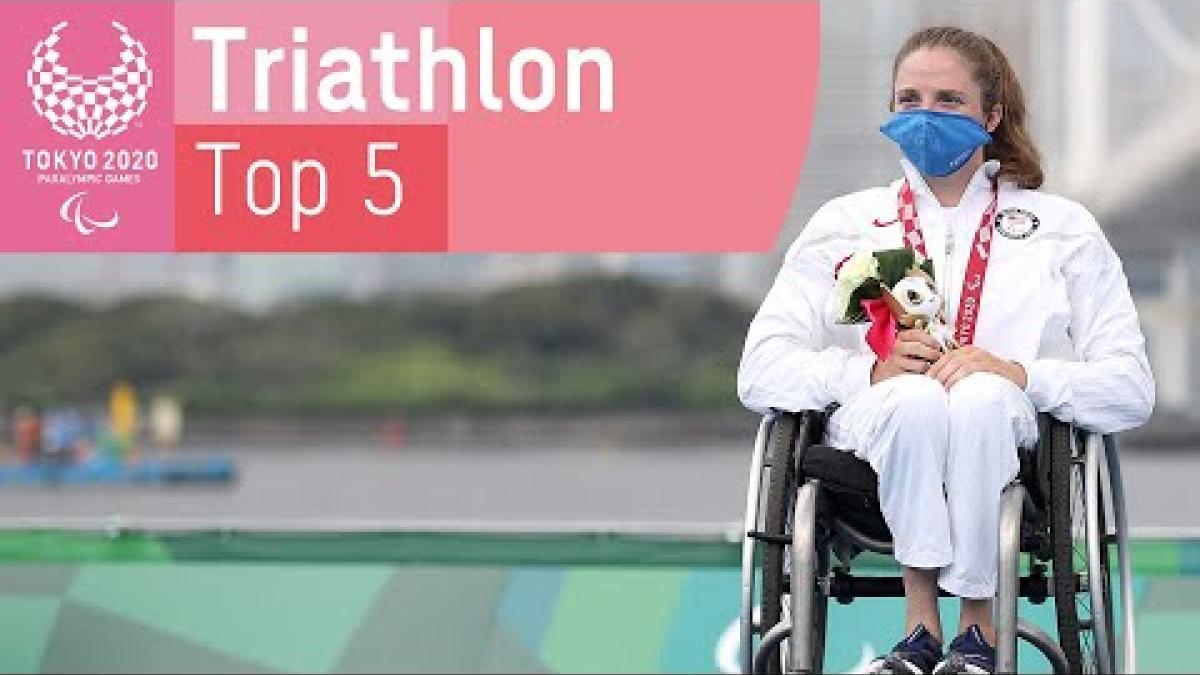 Tokyo 2020's Top 5 Triathlon Moments 🏊 🚴 🏃 | Paralympic Games