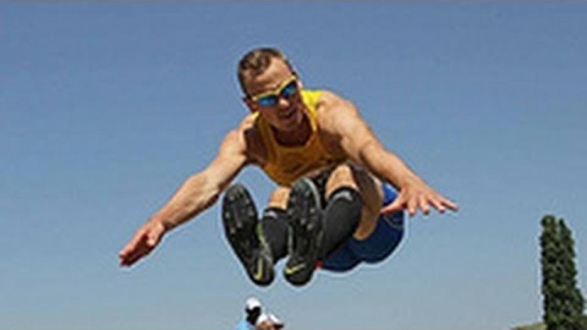 Athletics - Per Josson - men's long jump T13 final  - 2013 IPC Athletics World Championships, Lyon