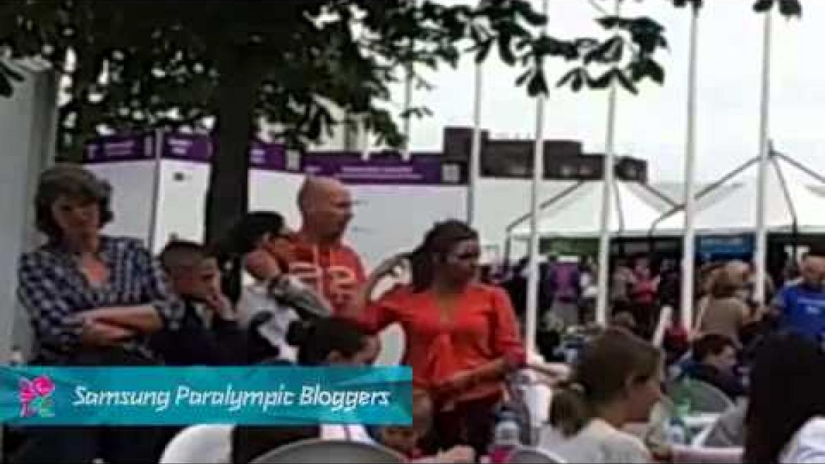 Philipe Horner - Food break between competitions paralympic 2012, Paralympics 2012