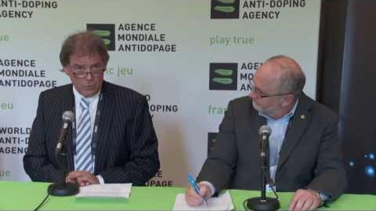 IPC WADA Press Conference - 2013 IPC Swimming World Championships Montreal