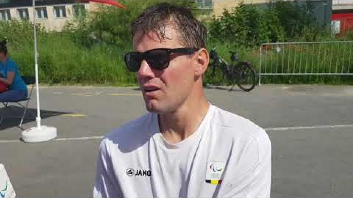 Belgium's Peter Genyn breaks men's 400m T51 world record