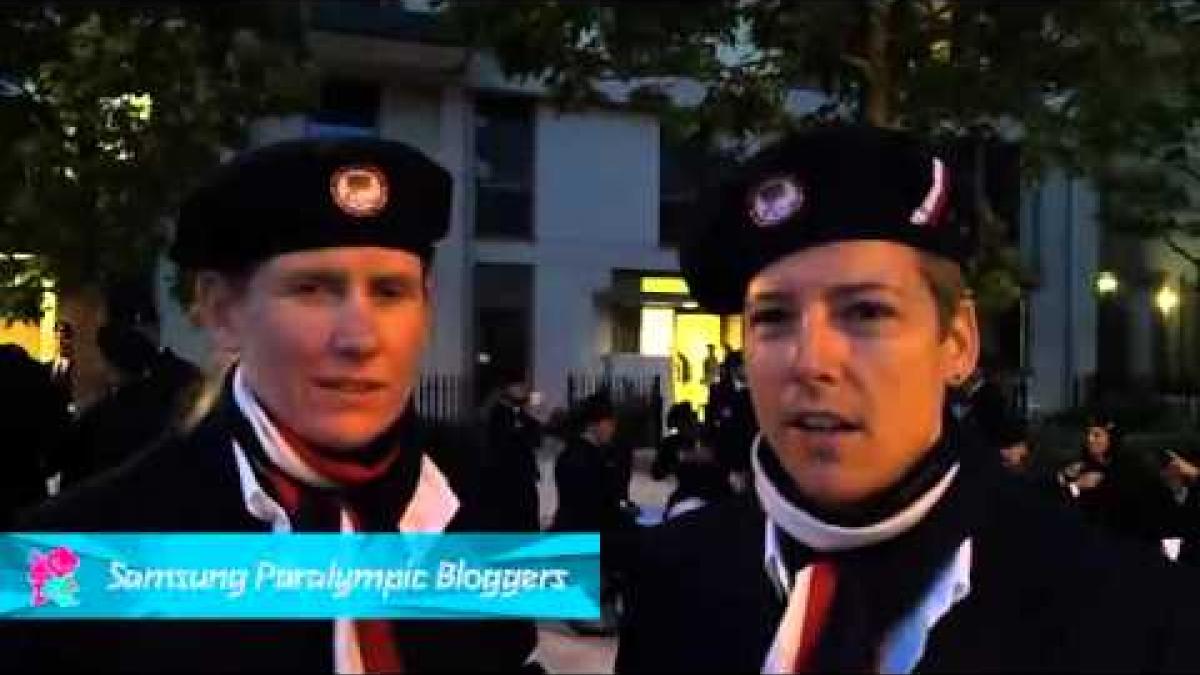 IPC Blogger - Team USA goalball before Opening Ceremony, Paralympics 2012