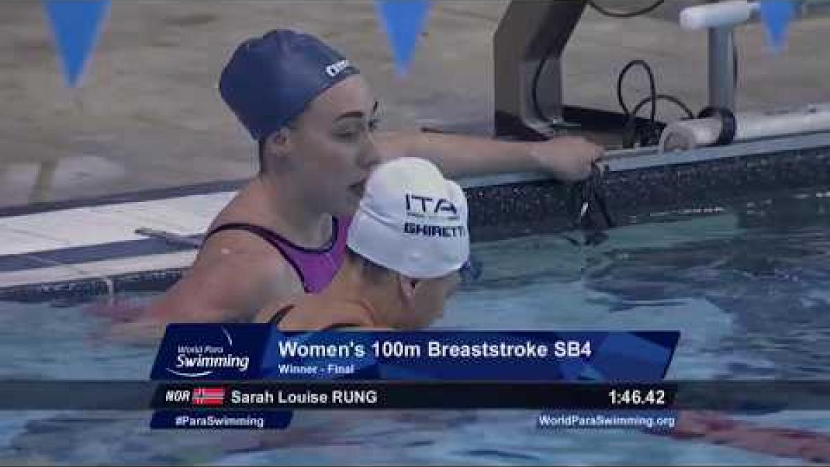 Women's 100m Breaststroke SB4 Final