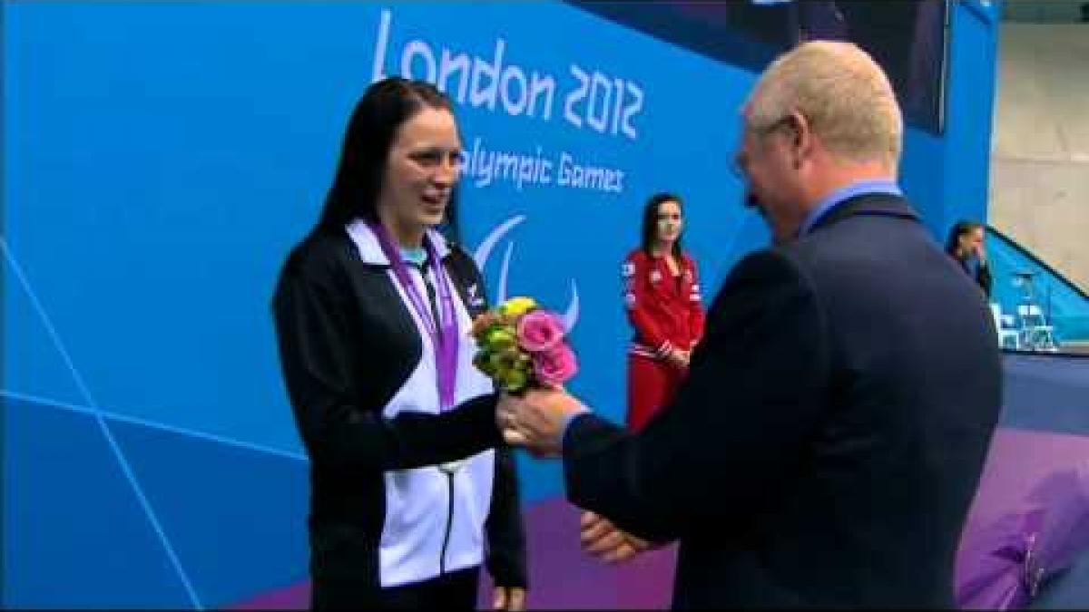Swimming - Women's 100m Backstroke - S10 Victory Ceremony - London 2012 Paralympic Games