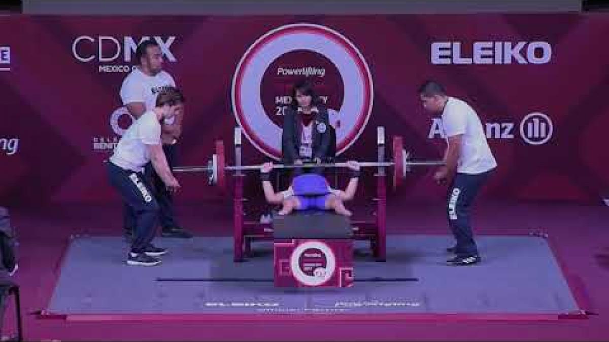 Leidy Rodriguez (CUB) win Silver|Women's Up to 41kg|Mexico City 2017 World Para Powerlifting