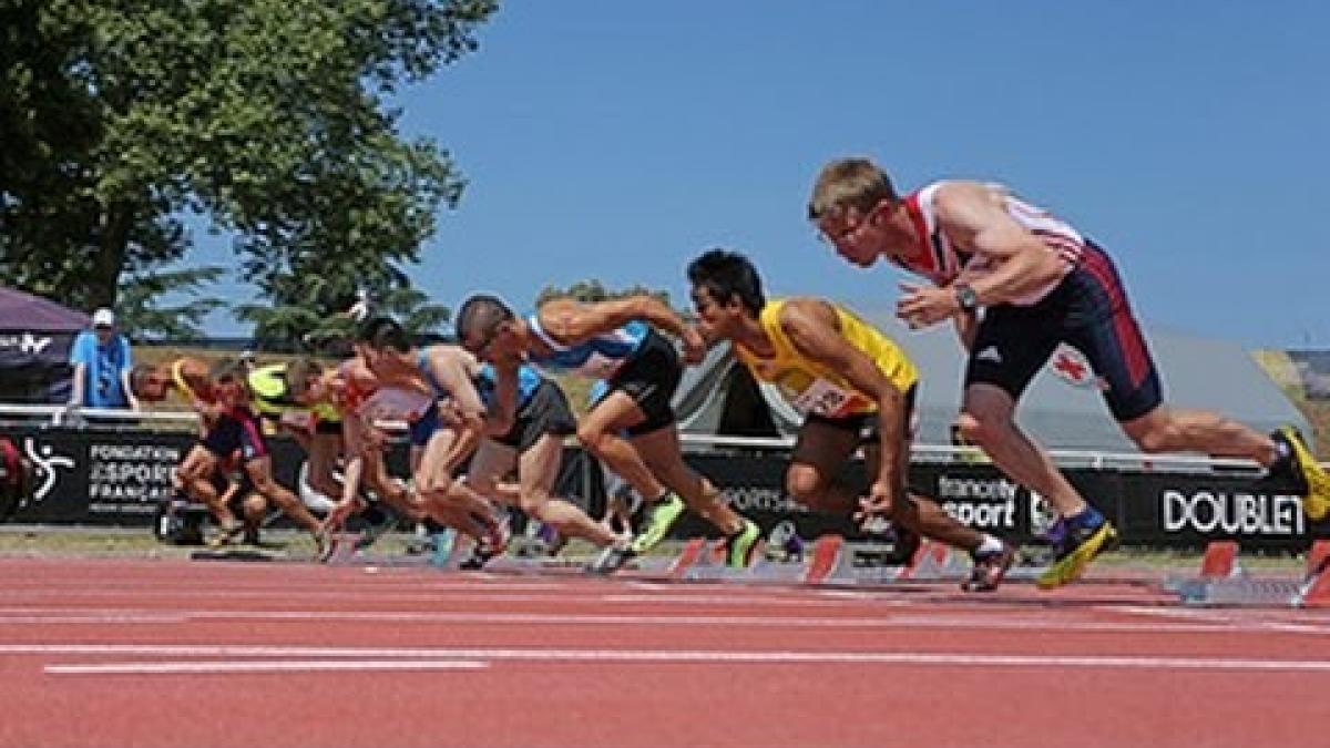 Athletics - men's 100m T36 final - 2013 IPC Athletics World Championships, Lyon