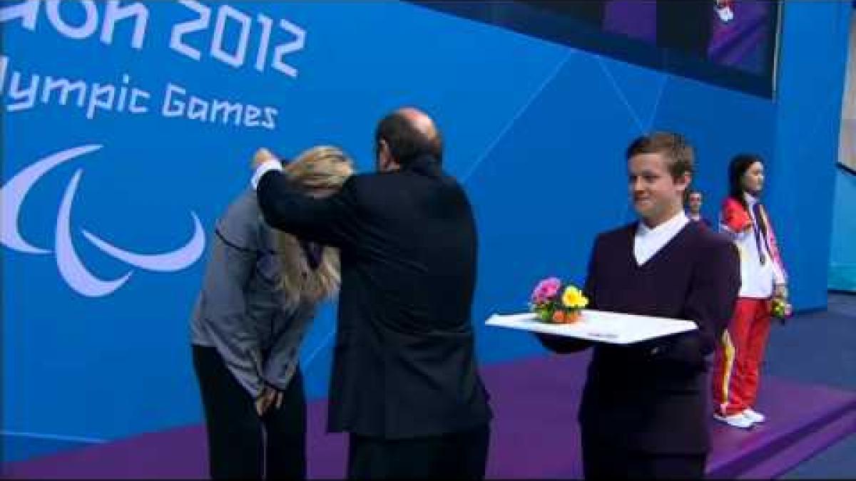Swimming   Women's 100m Butterfly   S8 Victory Ceremony   2012 London Paralympic Games