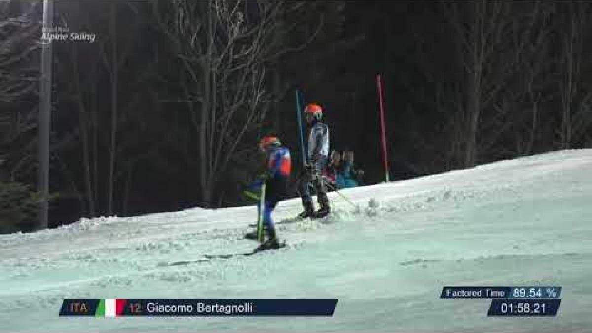 Giacomo Bertagnolli | Italy | VI Slalom | World Para Alpine Skiing World Cup | Zagreb 2019