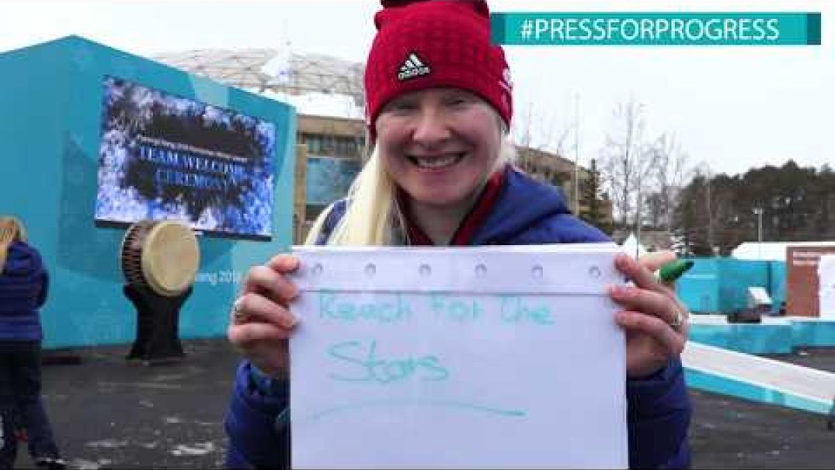 International Women's Day. Paralympic Winter Games 2018.