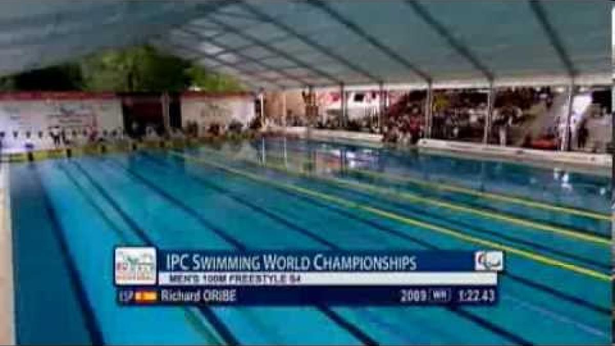 Swimming - men's 100m freestyle S4 - 2013 IPC Swimming World Championships Montreal