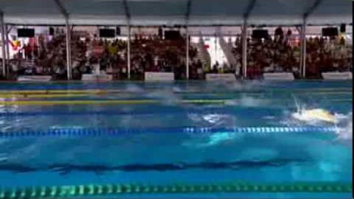 Swimming - men's 100m freestyle S12 medal ceremony - 2013 IPC Swimming World Championships Montreal