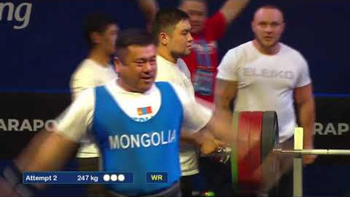 Sodnompiljee Enkhbayar  (MGL) | GOLD & WR | men's up to 107kg | Nur Sultan 2019 WPPO Championships