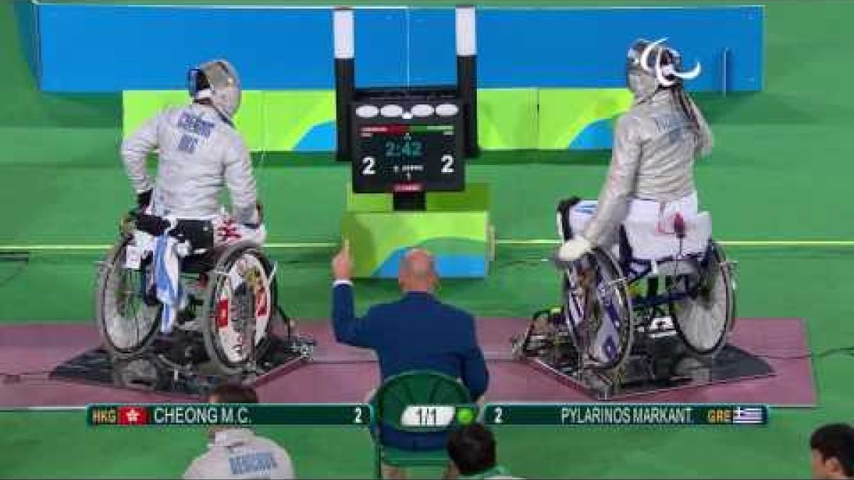 Wheelchair Fencing | Men's Individual Sabre Cat A | CHEONG v PYLARINOS | Rio 2016 Paralympic Games