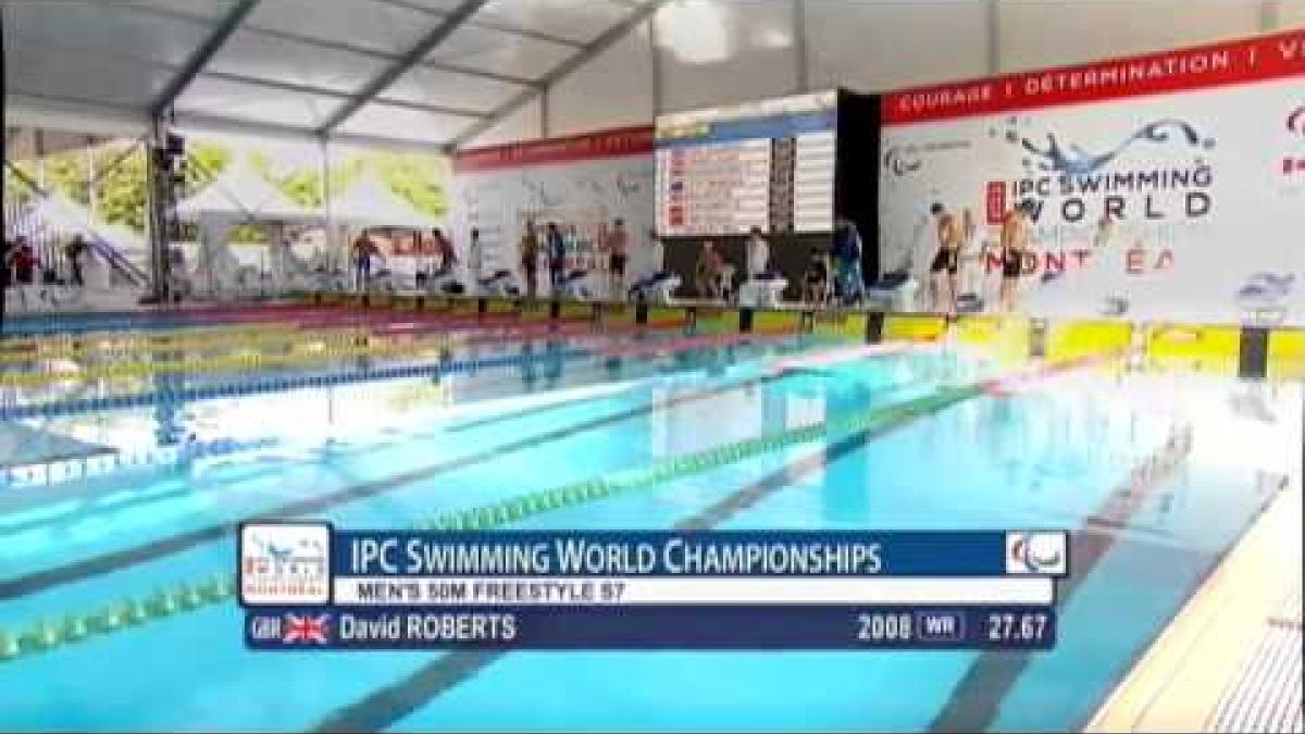 Swimming - men's 50m freestyle S7 - 2013 IPC Swimming World Championships Montreal