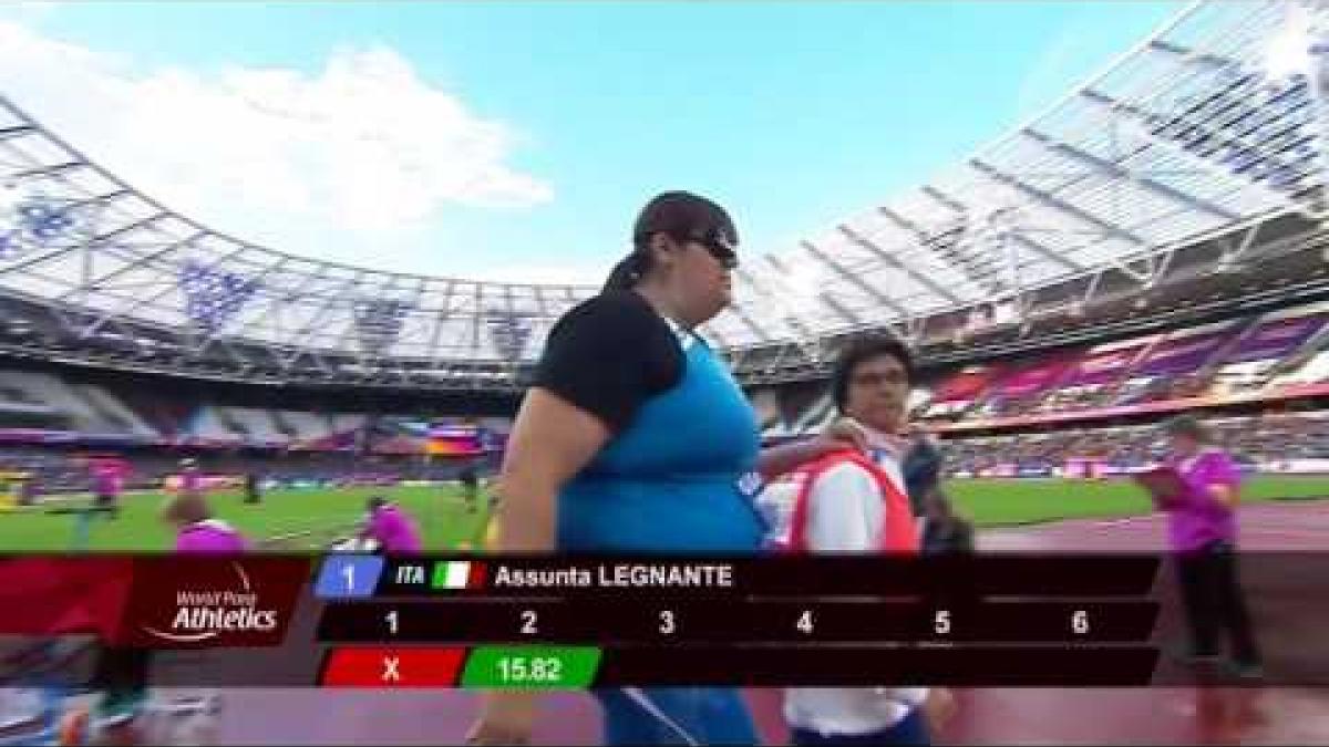 Gold Women’s Shot Put F12 | Final | London 2017 World Para Athletics Championships