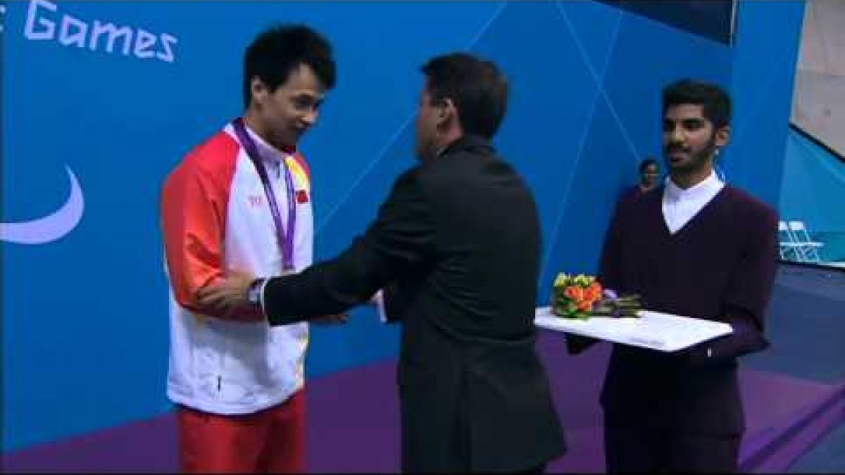 Swimming   Men's 400m Freestyle   S8 Victory Ceremony   2012 London Paralympic Games