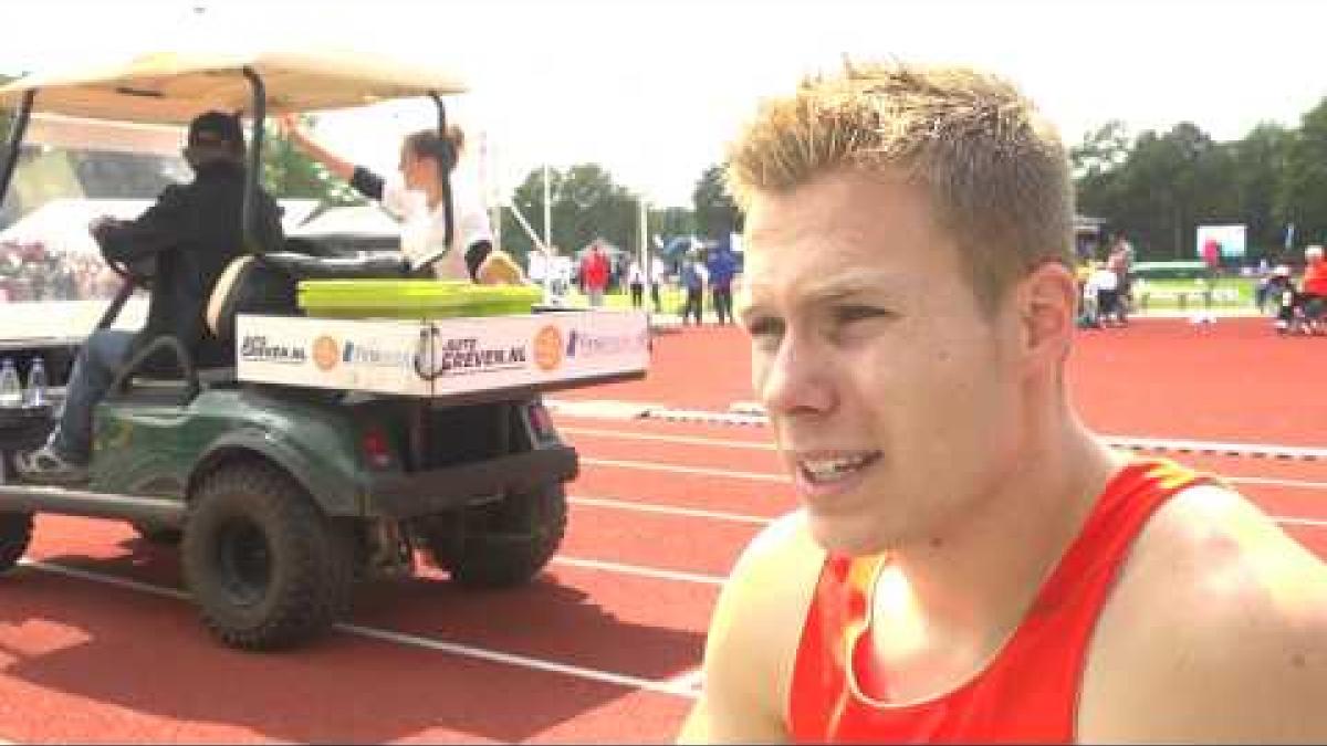 Markus Rehm of Germany wins gold in  men's 100m T44