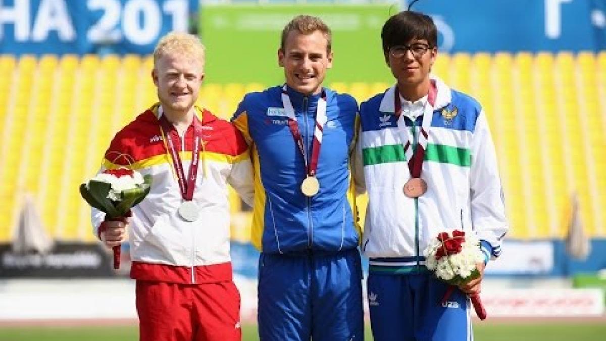 Men's long jump T13 | Victory Ceremony |  2015 IPC Athletics World Championships Doha