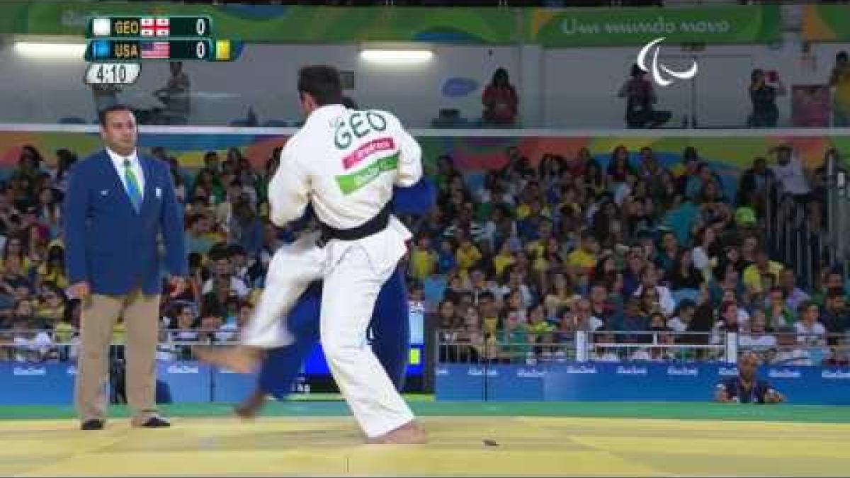 Judo | Georgia v USA | Men's -90 kg Semi-final | Rio 2016 Paralympic Games