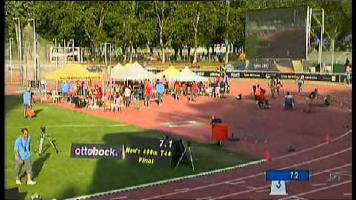 Athletics - men's 400m T44 final - 2013 IPC Athletics World Championships, Lyon