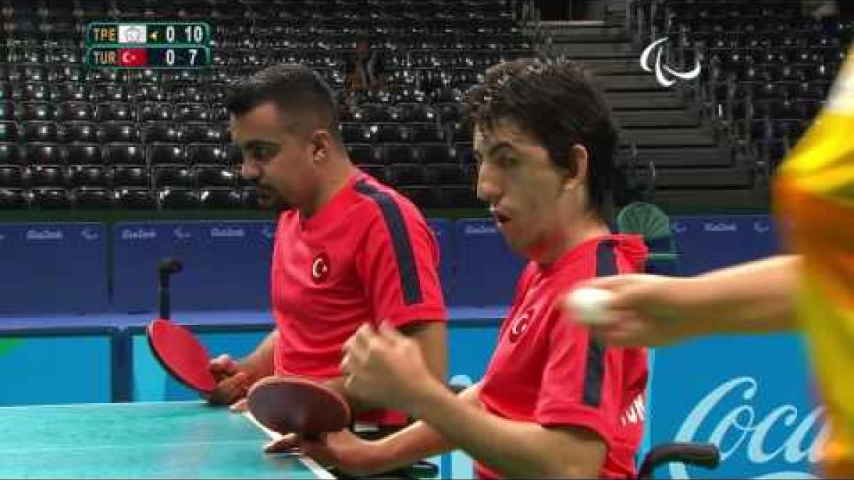 Table Tennis | TPE v TUR | Men&#039;s Team Semifinals Class 4/5 M1 | Rio 2016 Paralympic Games