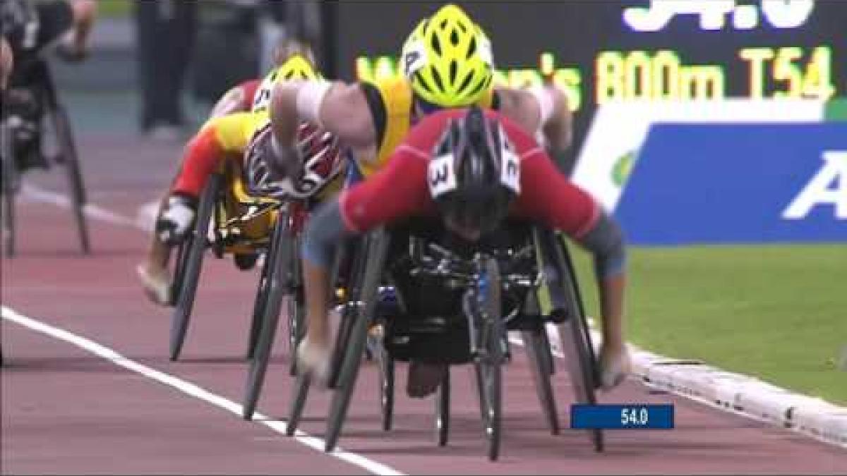 Women's 800m T54 | heat 1 |  2015 IPC Athletics World Championships Doha