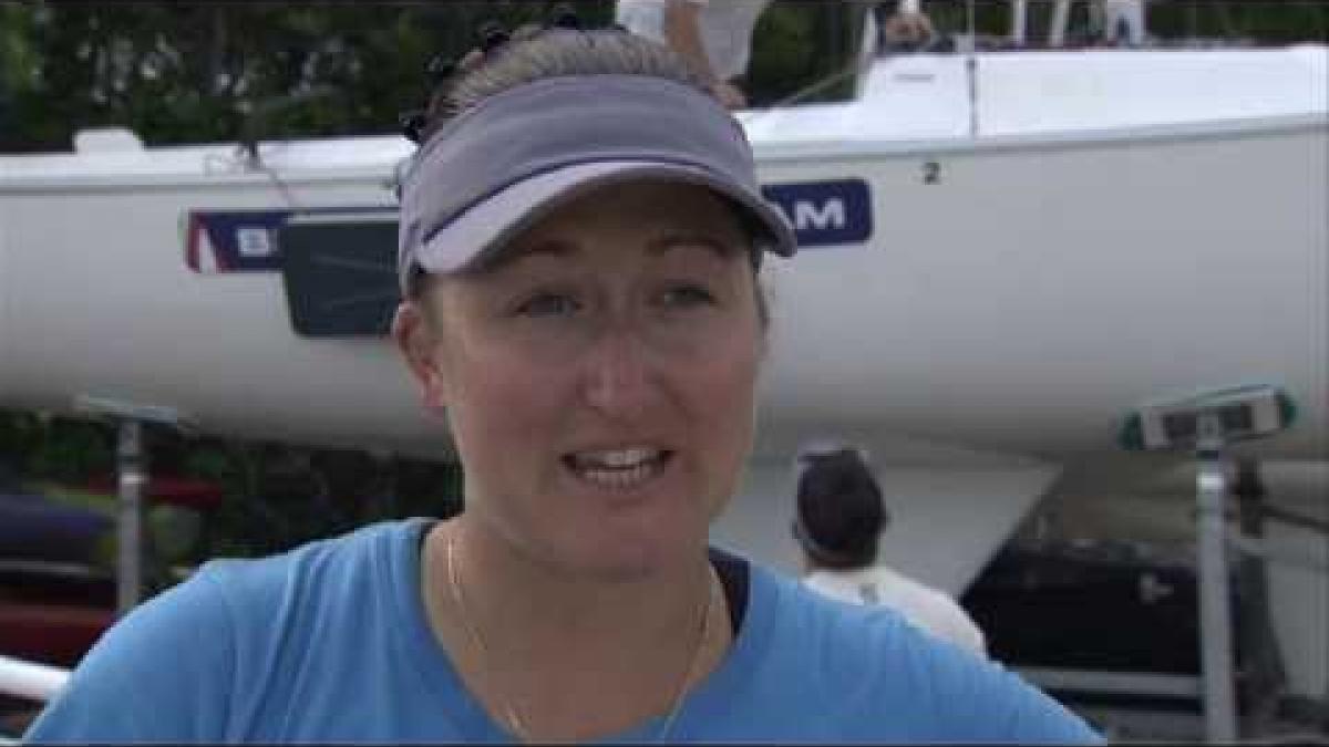 Hannah Stodel on the British Sonar team winning silver at the 2014 ISAF World Cup in Miami