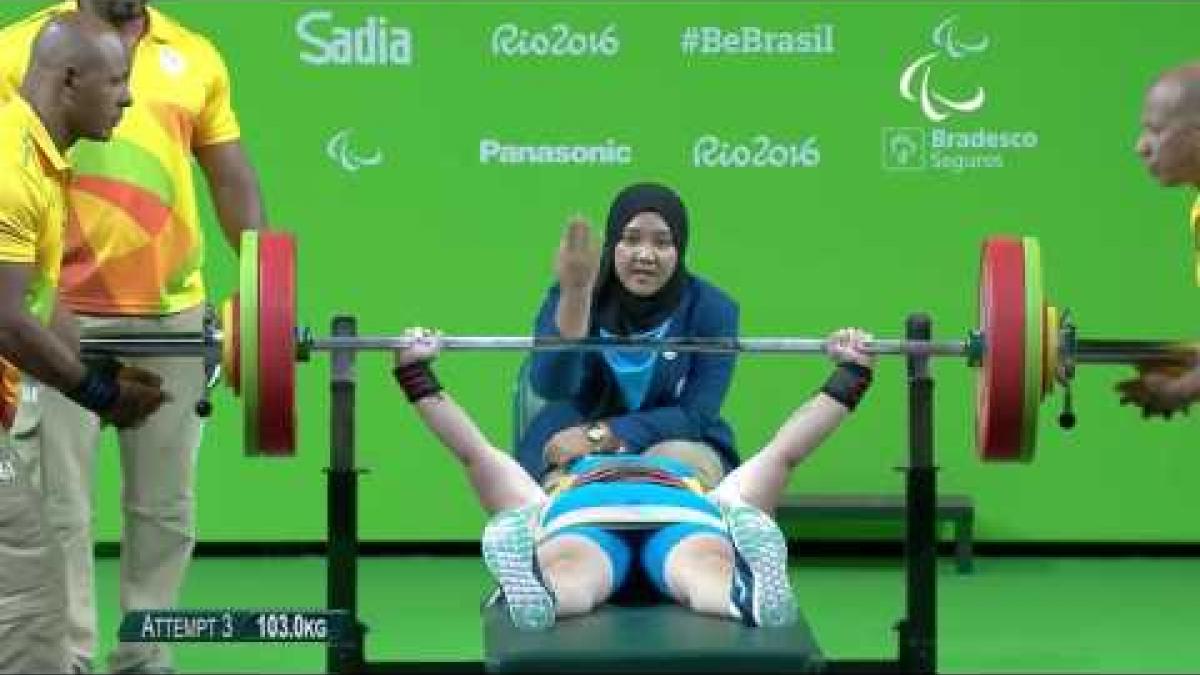 Powerlifting | SHYROKOLAVA Tetyana | Rio 2016 Paralympic Games