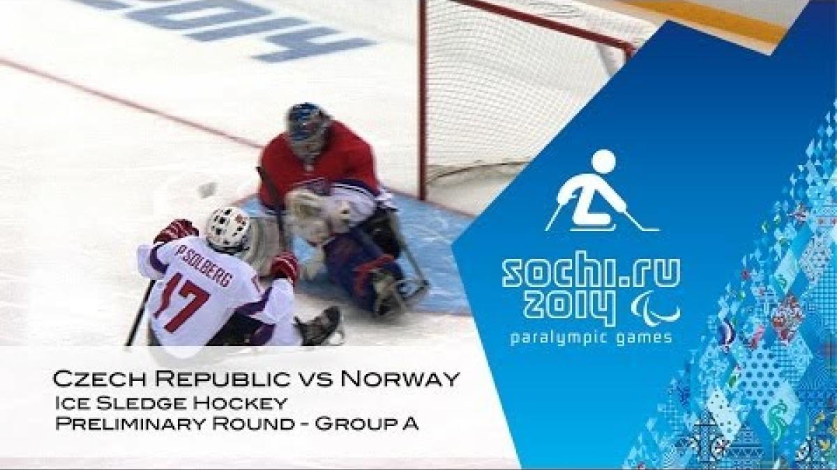 Czech Republic vs Norway highlights | Ice sledge hockey | Sochi 2014 Paralympic Winter Games