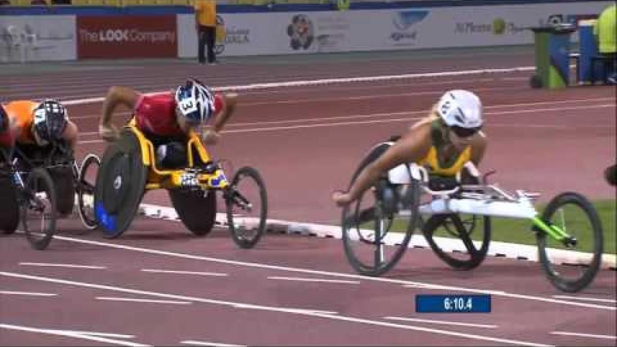 Women's 5,000m T54 | final |  2015 IPC Athletics World Championships Doha