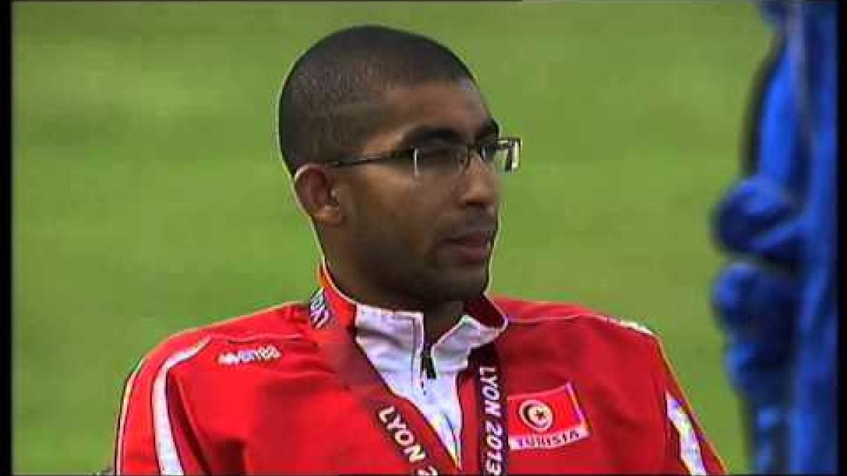 Athletics -  men's 800m T34 Medal Ceremony  - 2013 IPC Athletics World Championships, Lyon