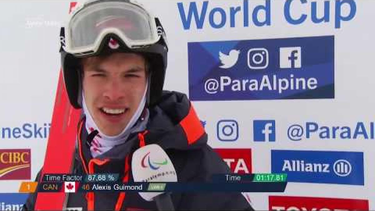 Alexis Guimond wins men's super-G standing | 2018 World Para Alpine Skiing World Cup