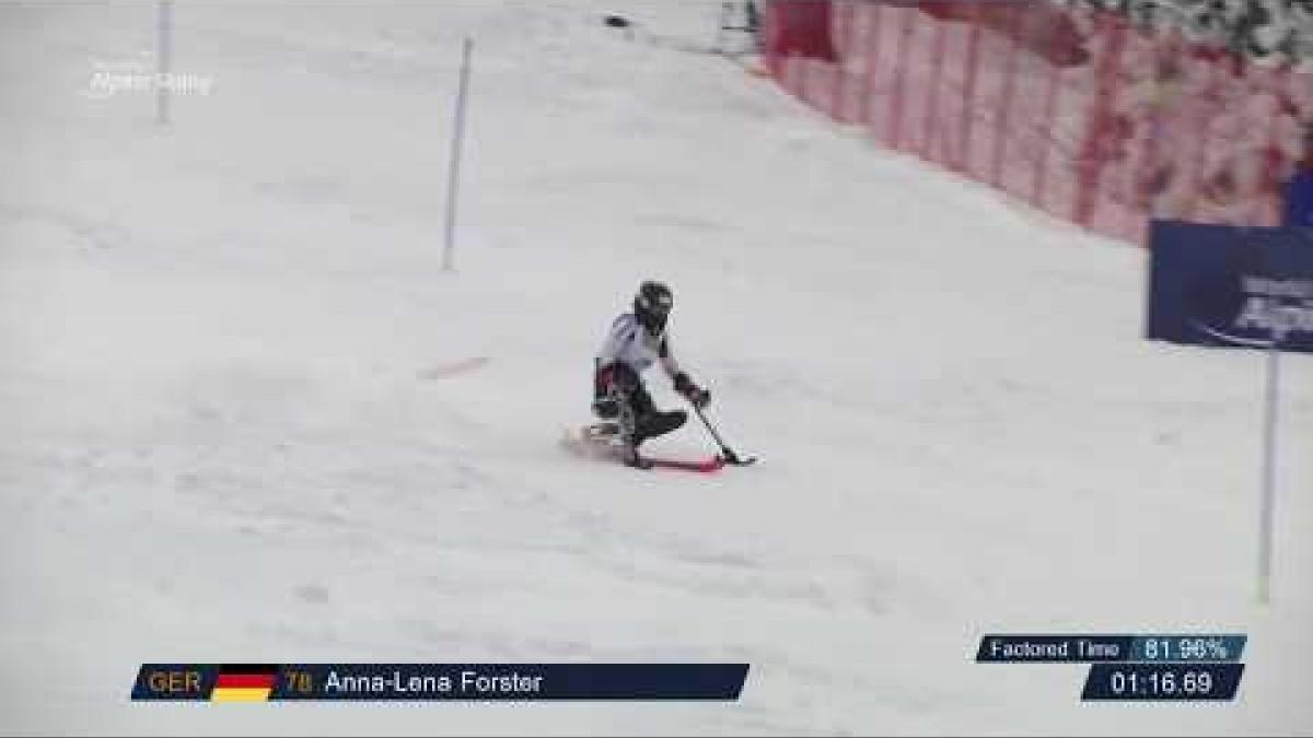 Anna-Lena Forster | Slalom Run 2 | 2019 WPAS Championships
