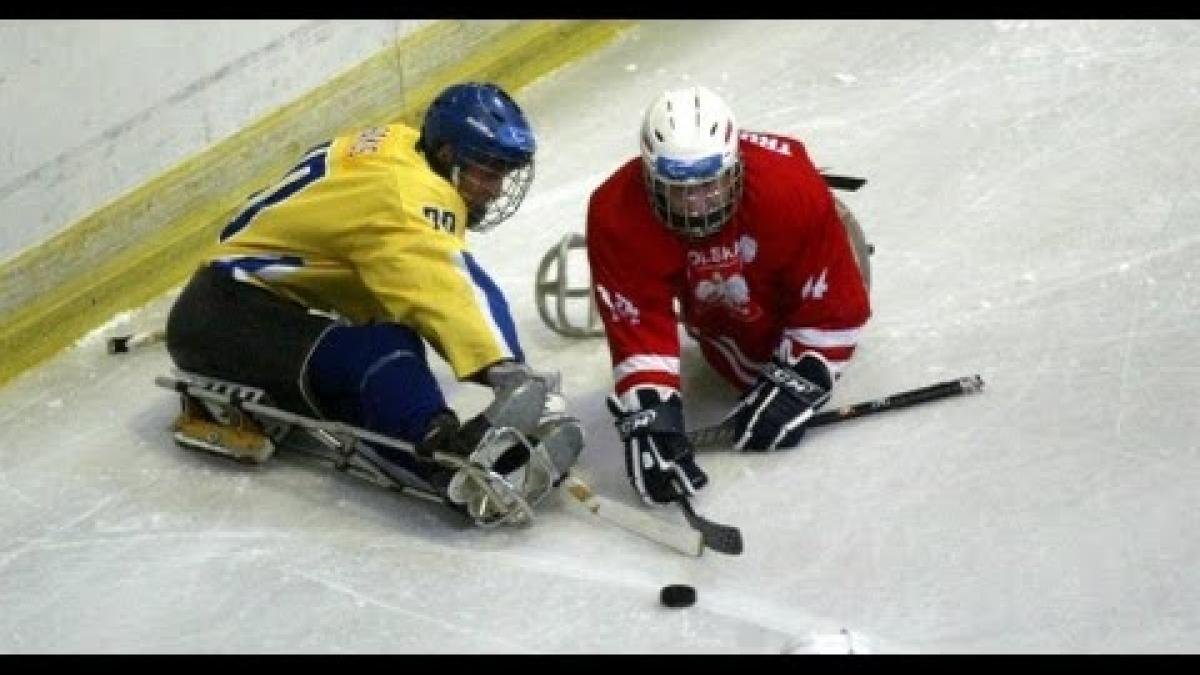 Sweden-Poland at 2012 IPC Ice Sledge Hockey B Pool World Championships