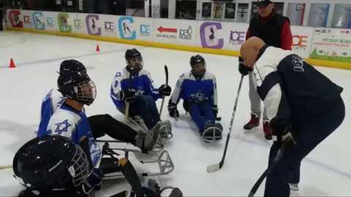 Para ice hockey training camp in Israel