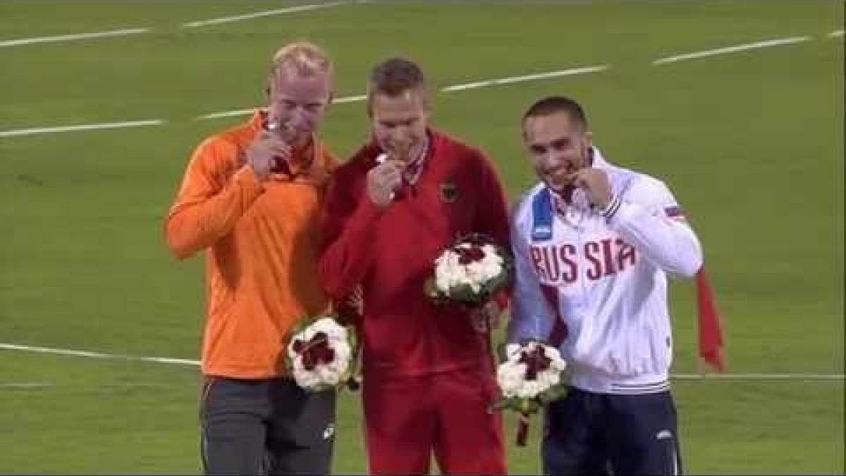 Men's long jump T44 | Victory Ceremony |  2015 IPC Athletics World Championships Doha