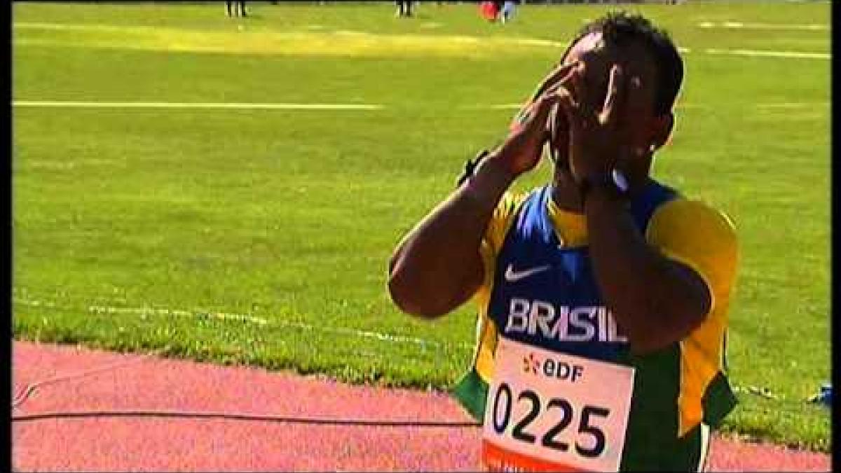 Athletics - Jonathan Santos - men's shot put F41 final - 2013 IPC Athletics World C...