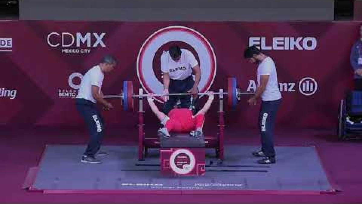Jianjin CUI | Silver | Women's Up to 61kg | Mexico City 2017 World Para Powerlifting Championships