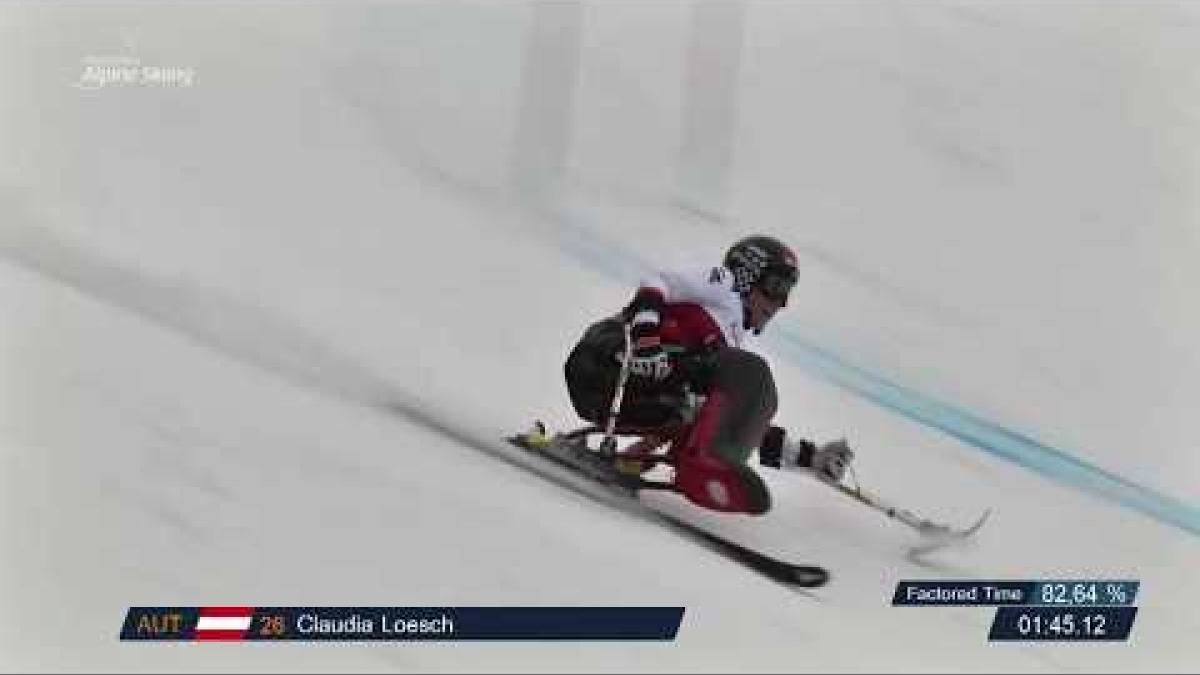 Claudia Loesch - 1st Women's Giant Slalom Sitting - Veysonnaz