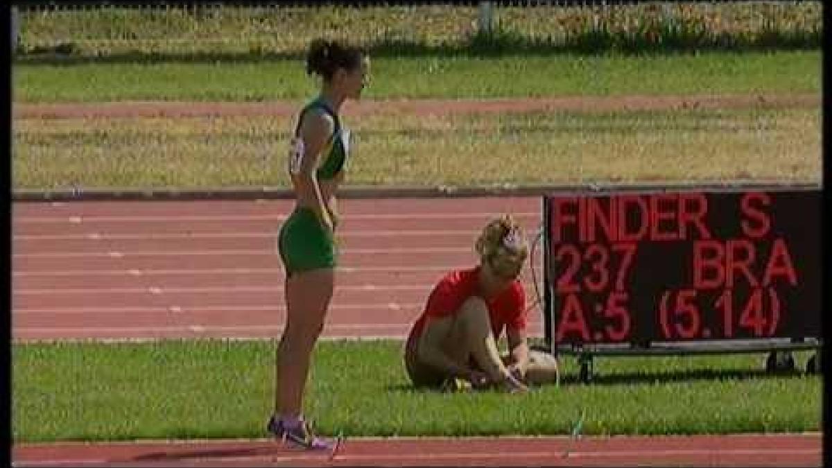 Athletics - Sheila Finder - women's long jump T46 final - 2013 IPC Athletics World Champs