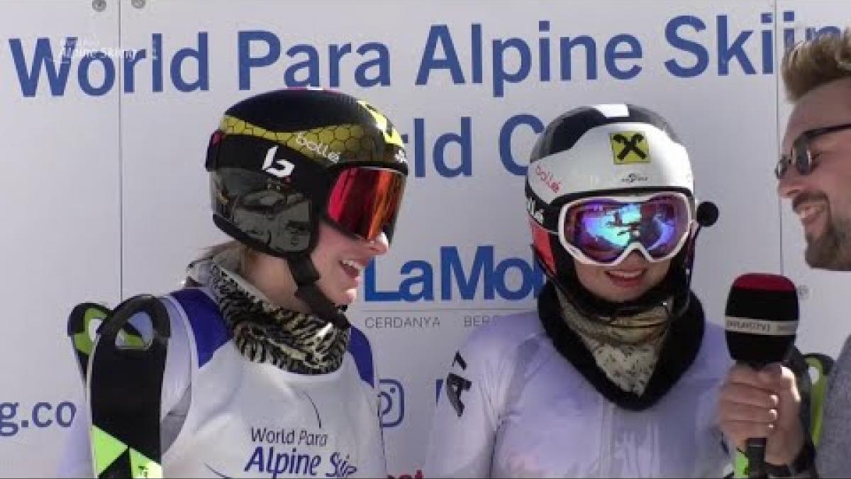 Veronika Aigner | Slalom Vision Impaired Day 4 | World Para Alpine Skiing World Cup | La Molina 2019