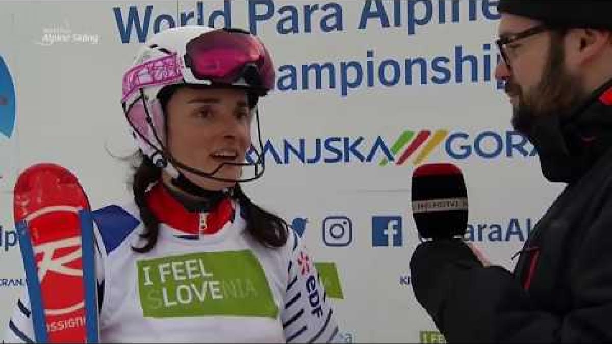 Marie Bochet Race Reaction Interview | Slalom Standing