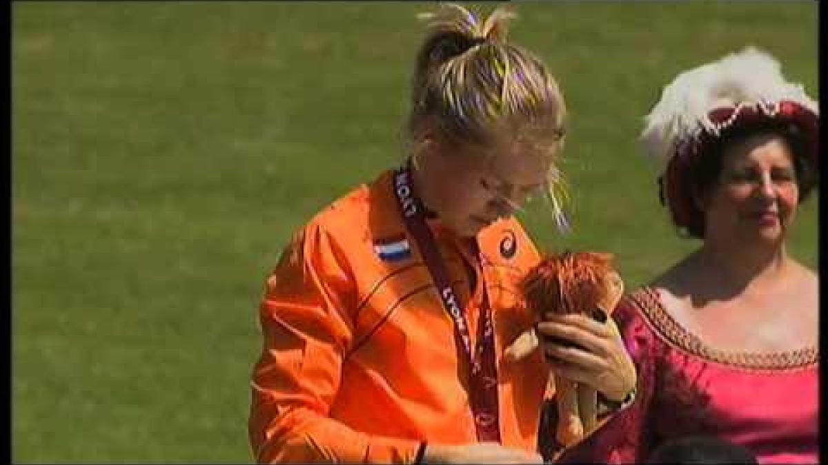 Athletics - women's long jump T44 Medal Ceremony - 2013 IPC Athletics World Championships, Lyon