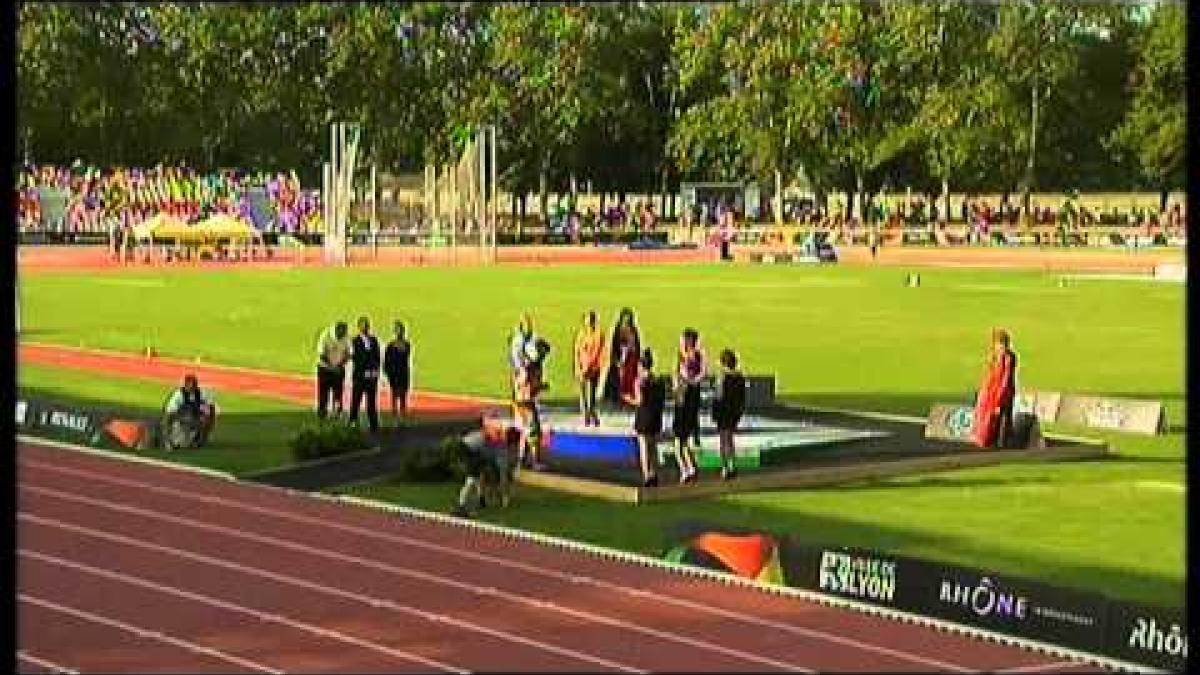 Athletics -  women's 100m T44 Medal Ceremony - 2013 IPC Athletics World Championships, Lyon