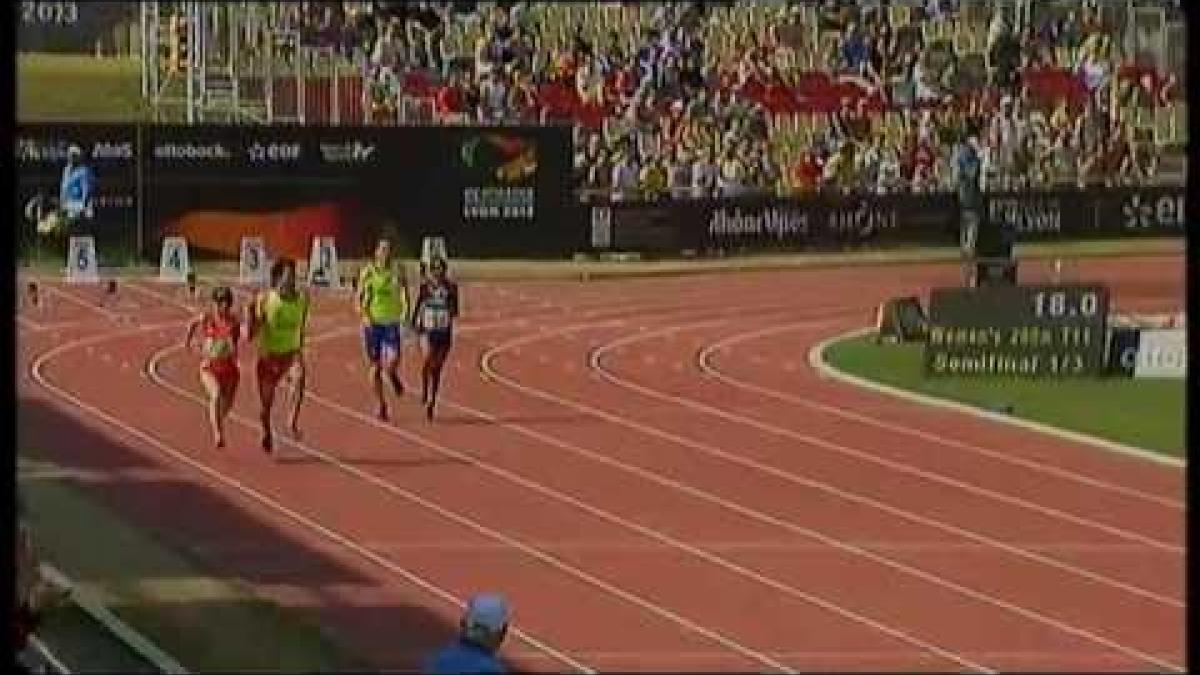 Athletics - Women's 200m T11 semifinal 1 - 2013 IPC Athletics World Championships, Lyon