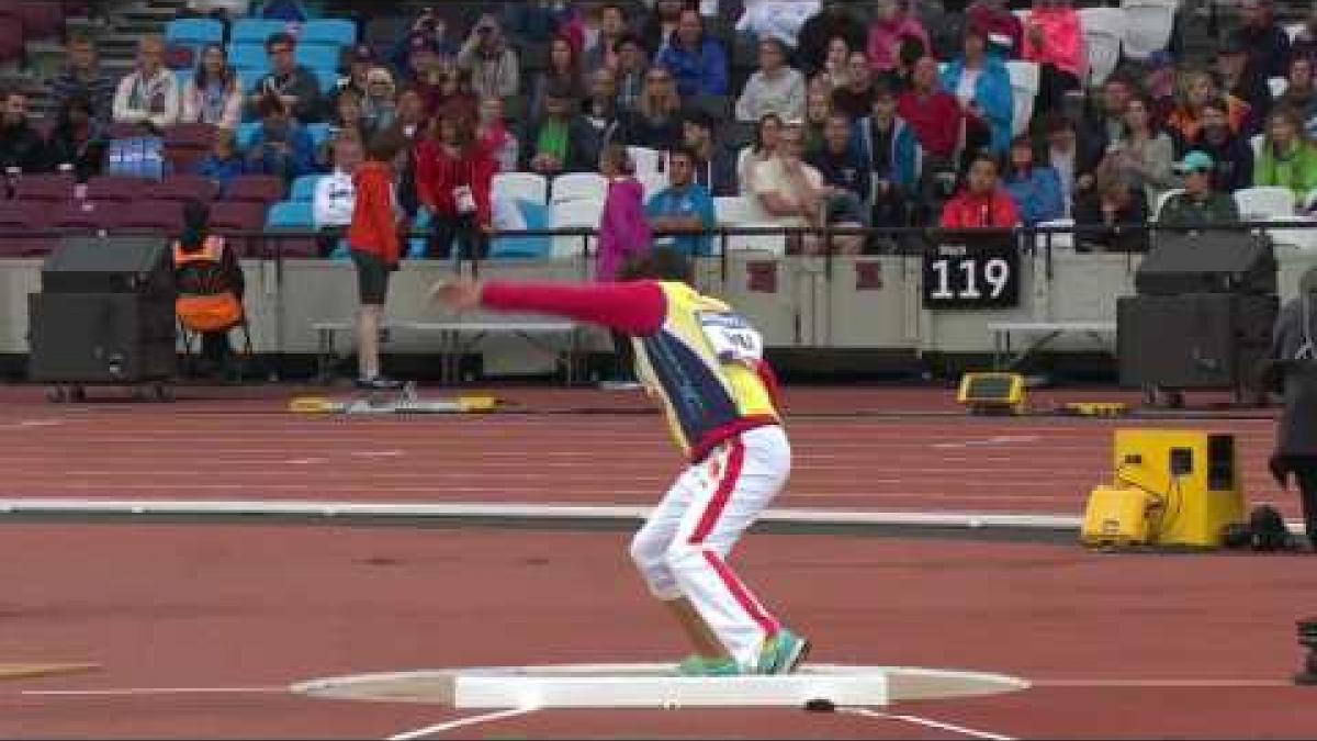 Qing Wu | Gold Women's Shot Put F36 | Final | London 2017 World Para Athletics Championships