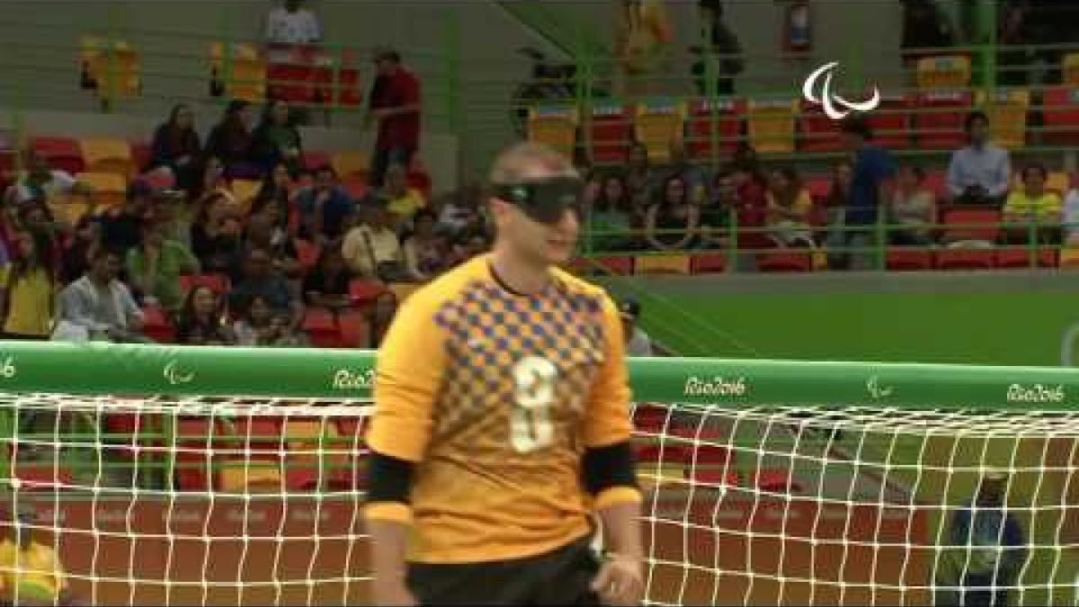 Day 2 evening | Goalball highlights | Rio 2016 Paralympic Games